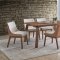 Ginny Dining Room 5Pc Set DN02307 in Walnut by Acme