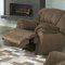 Milky Chocolate Microfiber Living Room w/Reclining Seats