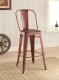 106013 Metal Barstool Set of 2 in Red by Coaster