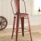 106013 Metal Barstool Set of 2 in Red by Coaster