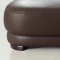 Brown Leatherette Modern Sectional Sofa w/Optional Chair