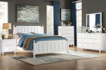 Wellsummer Bedroom 5Pc Set 1803W in White by Homelegance [HEBS-1803W-Wellsummer Set]