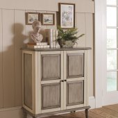 902664 Accent Two-Door Cabinet in Cream Wash & Grey by Coaster