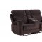 Aulada Motion Sofa 56905 in Chocolate Fabric by Acme w/Options