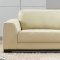 SF6573 Ivory Full Leather Modern Sectional Sofa by At Home USA