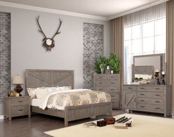 Brenna 5Pc Bedroom Set CM7435GY in Gray w/Options [FABS-CM7435GY-Brenna]