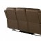 U6026 Motion Sofa & Loveseat Set in Dark Brown Fabric by Global