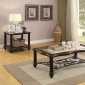 Azis Coffee Table 3Pc Set 83770 in Dark Walnut by Acme