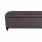 150-BR Upholstered Panel Bed in Dark Grey Fabric by Liberty