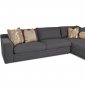 Casa Mesa Sectional Sofa D19500 in Dark Gray Fabric by Klaussner