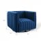 Conjure Sofa in Navy Velvet Fabric by Modway w/Options