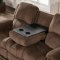 U3118C Motion Sectional Sofa - Coffee Chenille Fabric by Global