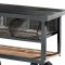 Amara 6411 Iron Kitchen Cart with Wheels by Homelegance