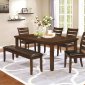 Maxwell Dining Set 5Pc 107031 by Coaster in Brown