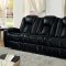 Madoc Power Motion Sofa 8444BLK in Black by Homelegance