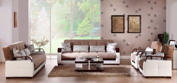 Natural Sofa Bed Naomi Light Brown by Istikbal w/Options [IKSB-Natural Naomi Light Brown]