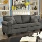 Rhian Sofa & Loveseat Set CM6328GY -Dark Gray Linen-Like Fabric