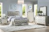 F9428Q 5Pc Bedroom Set in Silver Leatherette - Poundex w/Options