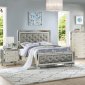 F9428Q 5Pc Bedroom Set in Silver Leatherette - Poundex w/Options