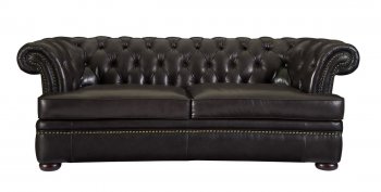 4112 Arlington Sofa & Chair in Coffee by Leather Italia [LIS-4112 Arlington]