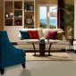 SM3060 Tropika Sofa in Ivory Fabric w/Options