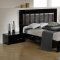 Moon Black & Silver 5Pc Bedroom Set by VIG w/Options