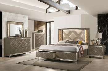 Skylar Bedroom 25320 in Dark Champagne by Acme [AMBS-25320-Skylar]