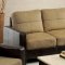 CM6598 Laverne Sofa & Loveseat Set in Fabric & Leatherette