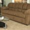 Mocha Fabric Modern Sofa & Loveseat w/Options