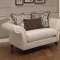 Vicarrage Sofa 8456 in Cream Fabric by Homelegance w/Options