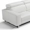 Augusto Large Sectional Sofa in White Leather by Whiteline