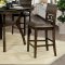 Flick 5Pc Counter Ht. Dining Set CM3023PT in Walnut