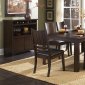 Medium Brown Finish Transitional Dining Table w/Optional Items