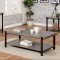 Huckleberry 3Pc Coffee & End Table Set CM4618 in Gray & Black