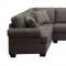 Big Kahuna Sectional Sofa in Charcoal Fabric w/Options