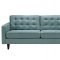 Empress Sofa in Laguna Fabric by Modway w/Options