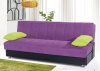 Leon Sofa Bed Convertible in Purple Microfiber by Rain