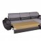 Talia Sectional Sofa in Grey Fabric by ESF w/Bed