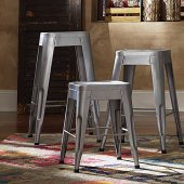 Amara 5035SVE Metal Stool Set of 4 Choice of Height Homelegance