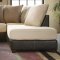 Scatter Back Contemporary Sectional Sofa w/Microfiber Seats