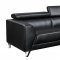 U8210 Sofa in Black PU by Global w/Options