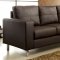 CM2122DK Avon Sofa & Ottoman Set in Dark Brown Leatherette