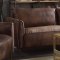 Burgess Sofa 54540 in Vintage Chocolate Leather - Acme w/Options