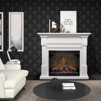 Essex Mantel Electric Fireplace by Dimplex w/Logs [SFDX-Essex Logs]