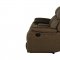 U6026 Motion Sofa & Loveseat Set in Dark Brown Fabric by Global