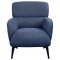 Andrea Accent Chair Set of 2 903083 in Blue Fabric by Coaster