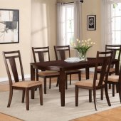 104591 Antonia Dining Table by Coaster in Cappuccino w/Options