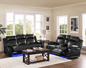 Vega Motion Sofa in Black by NCFurniture w/Options [NFS-U3822-30 Vega Black]