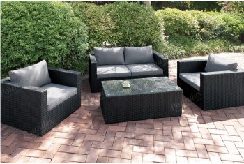 405 Outdoor Patio 4Pc Sofa Set by Poundex w/Options [PXOUT-405]