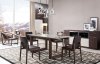 E537T Dining Table in Brown Oak & Grey by J&M w/Options